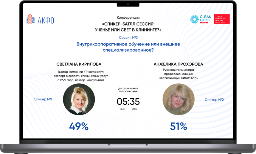 Веб-приложение интерактивного голосования для онлайн-конференции СРО АКФО